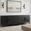 Vegan Leather 4-Door Sideboard | Novi Living Mako