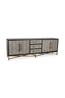 Vegan Leather 4-Door Sideboard | Novi Living Mako | Oroatrade.com