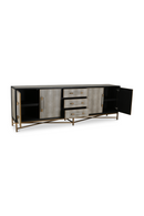 Vegan Leather 4-Door Sideboard | Novi Living Mako | Oroatrade.com
