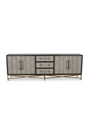 Vegan Leather 4-Door Sideboard | Novi Living Mako | Oroatrade.com