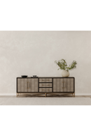 Vegan Leather 4-Door Sideboard | Novi Living Mako | Oroatrade.com