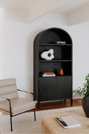 Contract furniture - Black Oak Arched Cabinet - www.oroatrade.com