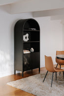 Contract furniture - Black Oak Arched Cabinet - www.oroatrade.com