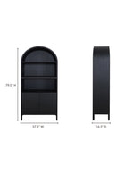 Contract furniture - Black Oak Arched Cabinet - www.oroatrade.com