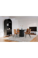 Contract furniture - Black Oak Arched Cabinet - www.oroatrade.com