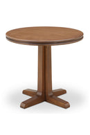 Contract furniture - Brown Pine Pedestal Coffee Table - www.oroatrade.com