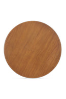 Contract furniture - Brown Pine Pedestal Coffee Table - www.oroatrade.com