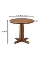 Contract furniture - Brown Pine Pedestal Coffee Table - www.oroatrade.com
