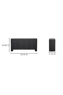 Contract furniture - Black Herringbone Patterned Sideboard - www.oroatrade.com