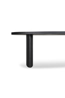 Black Herringbone Patterned Dining Table | Novi Living William | Oroa.com