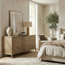 Brown Oak 9-Drawer Dresser | Novi Living Sadie