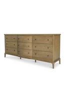 Brown Oak 9-Drawer Dresser | Novi Living Sadie | Oroatrade.com
