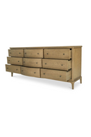 Brown Oak 9-Drawer Dresser | Novi Living Sadie | Oroatrade.com