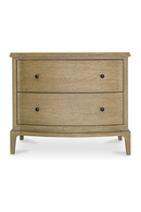 Brown Oak 2-Drawer Nightstand | Novi Living Sadie | Oroatrade.com