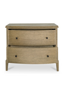Brown Oak 2-Drawer Nightstand | Novi Living Sadie | Oroatrade.com