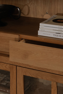 Oak 4-Door Tall Cabinet | Novi Living Raymond