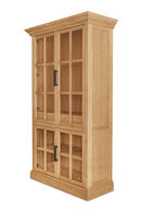 Oak 4-Door Tall Cabinet | Novi Living Raymond