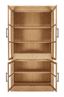Oak 4-Door Tall Cabinet | Novi Living Raymond