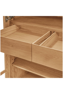 Oak 4-Door Tall Cabinet | Novi Living Raymond