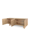 4-Door Natural Oak Sideboard | Novi Living Madison | Oroatrade.com