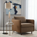 Hospitality furniture - Leather Arm Accent Chair - www.oroatrade.com