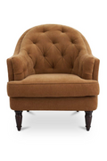 Tufted-Back Curved Accent Chair | Novi Living Pandora | Oroatrade.com