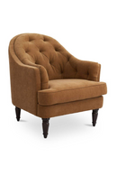 Tufted-Back Curved Accent Chair | Novi Living Pandora | Oroatrade.com