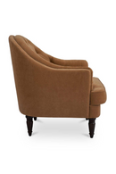 Tufted-Back Curved Accent Chair | Novi Living Pandora | Oroatrade.com