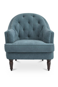 Tufted-Back Curved Accent Chair | Novi Living Pandora | Oroatrade.com