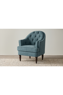 Tufted-Back Curved Accent Chair | Novi Living Pandora | Oroatrade.com