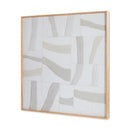 Light-Toned Strips Collage Painting | Novi Living Configured