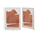 Warm Orange Framed Painting | Novi Living Cici | Oroa.com