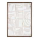 Gray Drid-Pattern Art Print | Novi Living Unfold | Oroa.com