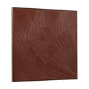 Textured Maroon Framed Painting | Novi Living Flutter