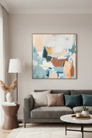 Contract furniture - Pastel Toned Abstract Painting - www.oroatrade.com