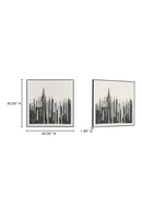 Contract furniture - Gray Toned Linear Painting - www.oroatrade.com