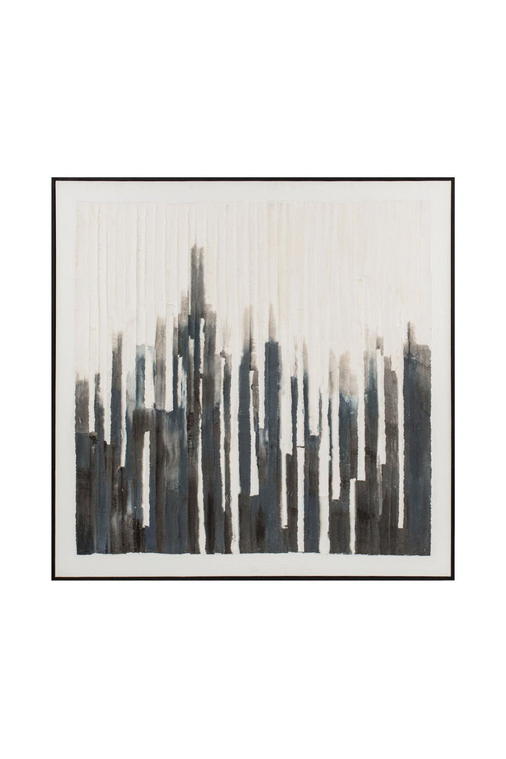 Gray Toned Linear Painting | Novi Living Nightingale | Oroa Trade