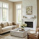 Hospitality furniture - White Blooms Framed Painting - www.oroatrade.com