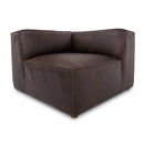 Brown Leather Corner Chair | Novi Living Form