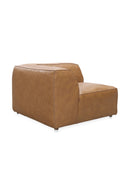 Hospitality furniture - Tan Leather Corner Chair - www.oroatrade.com