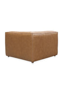 Hospitality furniture - Tan Leather Corner Chair - www.oroatrade.com