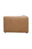 Hospitality furniture - Tan Leather Corner Chair - www.oroatrade.com