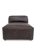 Hospitality furniture - Brown Leather Slipper Chair - www.oroatrade.com