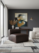 Hospitality furniture - Brown Leather Slipper Chair - www.oroatrade.com