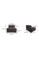 Hospitality furniture - Brown Leather Slipper Chair - www.oroatrade.com