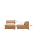 Hospitality furniture - Tan Leather Slipper Chair - www.oroatrade.com