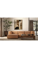 Hospitality furniture - Tan Leather Slipper Chair - www.oroatrade.com