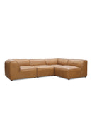 Top-Grain Leather Sectional Sofa | Novi Living Form