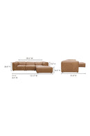 Modern European furniture - Modular Leather Sofa - www.oroa.com