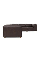 Modern European furniture - L-Shaped Leather Sectional Sofa - www.oroa.com